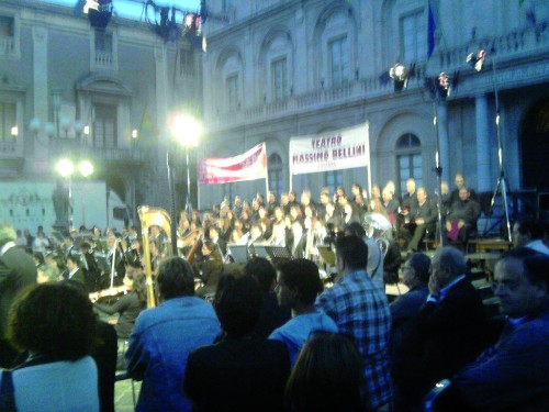 La manifestazione in piazza Universit