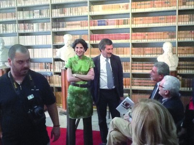 Fabiola Gianotti e Fernando Ferroni