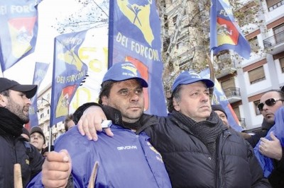 I due leader dei Forconi siciliani, Giuseppe Scarlata e Mariano Ferro (foto tratta da Facebook)